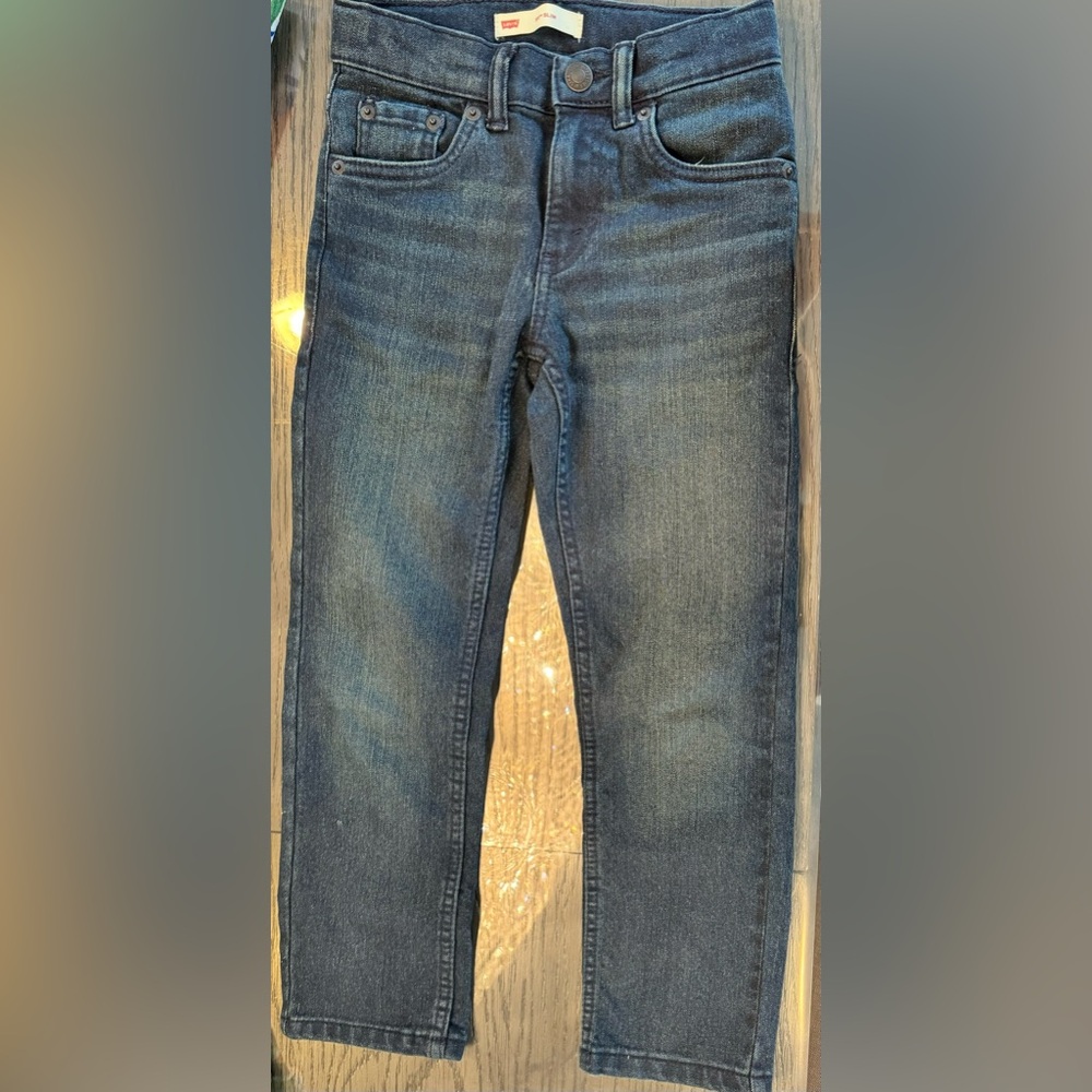 LEVIS 511 Slim Fit kids boys jeans in dark wash Size 6 Regular